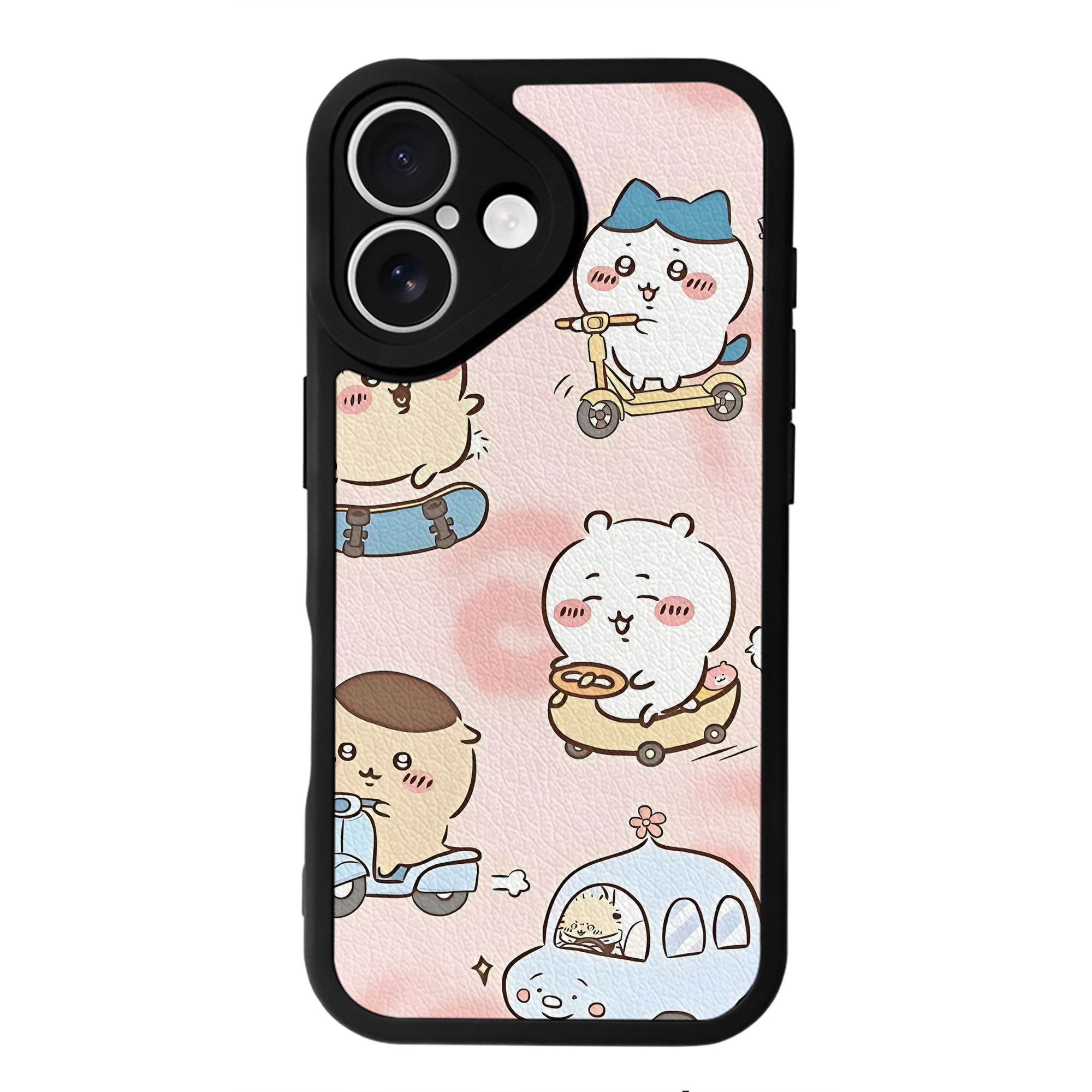 （画像用） ちいかわ Chii-kawa 【iPhone 16シリーズ対応】シリコンスマホケース（レザー調） 材質：シリコン